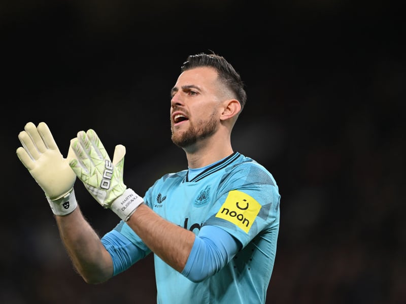 Dubravka registered another clean sheet against Spurs last time out but wasn't pictured in training this week.