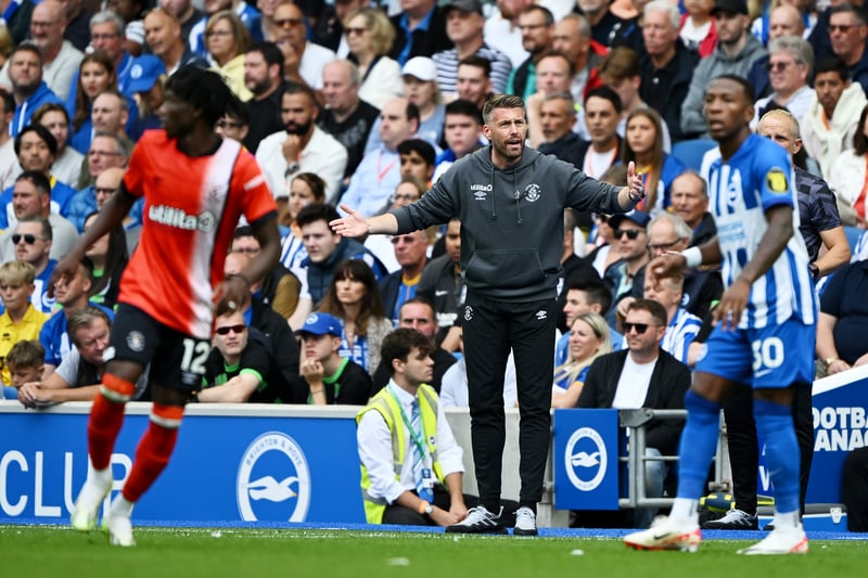Luton's fairytale season in the Premier League did not have a happy beginning as they were hammered 4-1 by Brighton. (Getty Images)