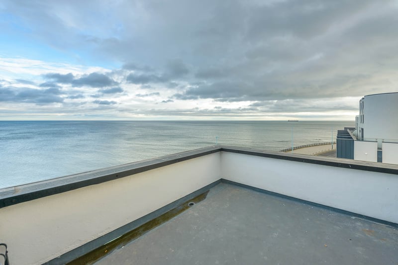 The penthouse apartment in right on Whitley Bay's promenade, meaning the buyer will have access to uninterrupted sea views.