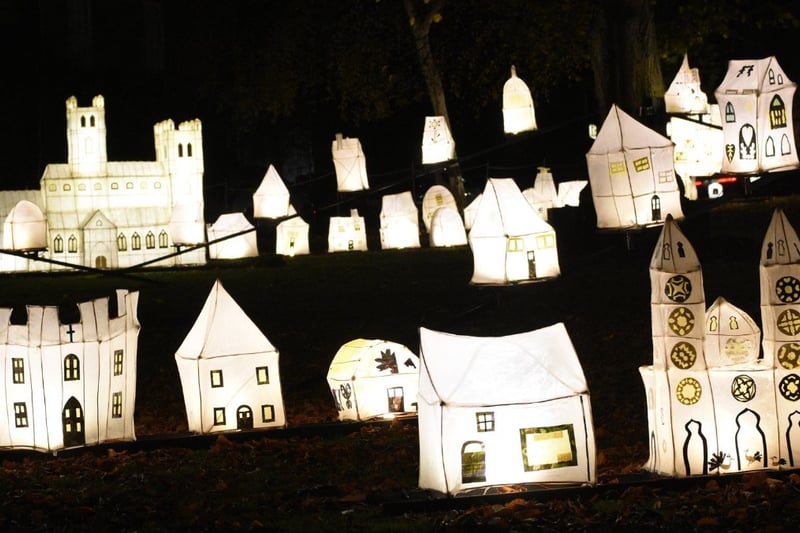 College Green on display during Lumiere in 2021.