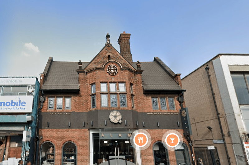 This opulent multi cuisine restaurant has simply stunning interiors. It serves up breakfasts, curries, sunday roasts and desserts in its restaurant and courtyard - and is even hired out for weddings. You can find it at 356-358 Coventry Road Nechells B10 0XE 