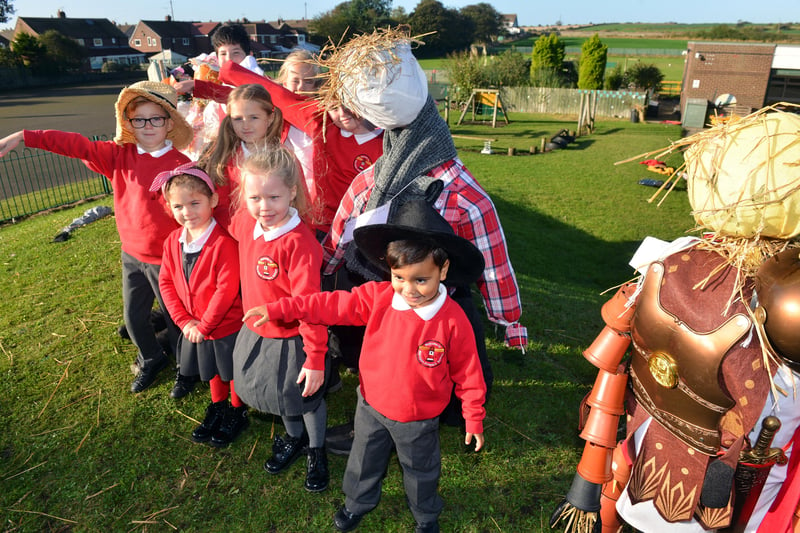 Fun at the Marsden Primary scarecrow competition in 2021.