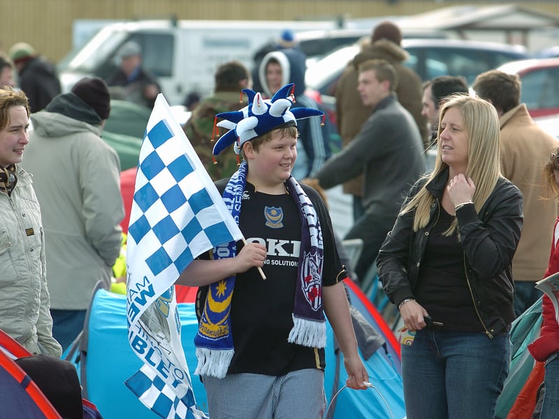 All this young fan needed was a ticket for the FA Cup semi-final against WBA - everything else was sorted!