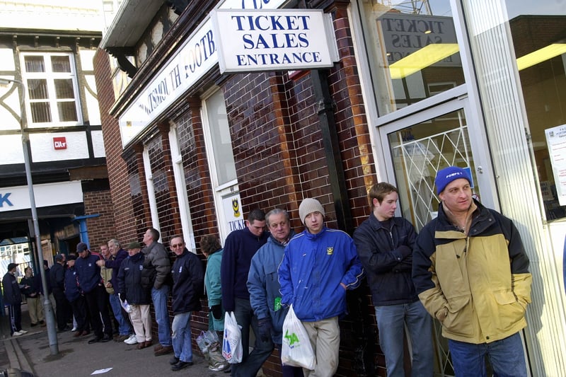Playing the waiting game for tickets for Pompey's 2004 FA Cup tie against Arsenal