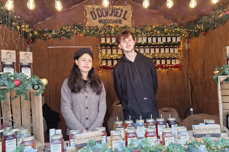 Christmas markets are of course a chance to pick up something slightly stronger as a stocking filler, such as a jar of O'Donnell Moonshine.