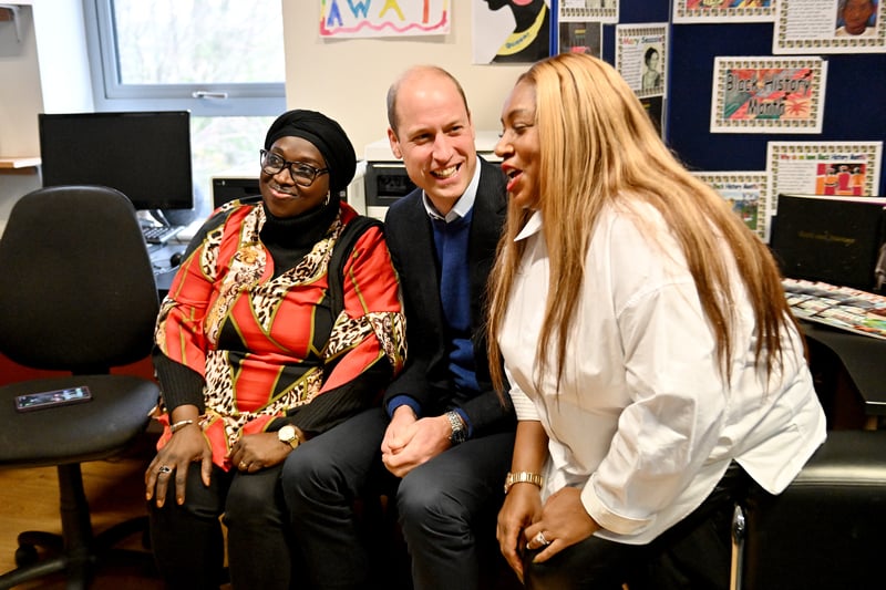 Prince William at the Hideaway Youth Project 