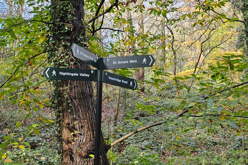 There’s a circular path connecting St Anne’s Woods and Nightingale Valley.