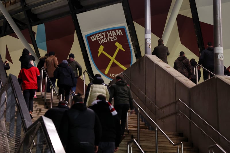 West Ham United ranks top of the list, with a total of 214 arrests from 2019 to 2023. The most common reason for the arrests was public disorder, which includes offences such as intimidating and threatening the opposing team; in total, 74 West Ham fans were arrested for this. Other prominent reasons for arrests included violent disorder, which accounted for 54 arrests, and throwing missiles, which amounted to 39 arrests.