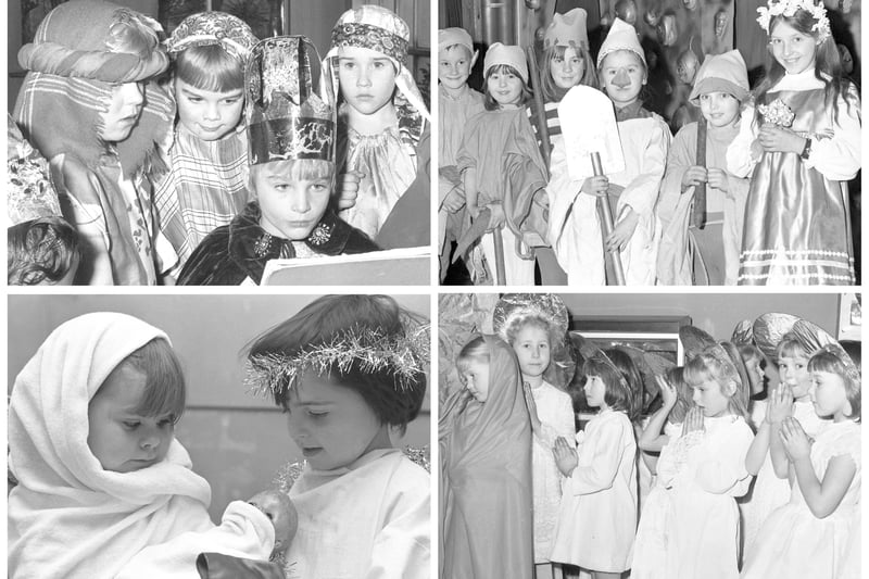 Perfect performances from all of these children 50 years ago.
See if they bring back Nativity memories for you.