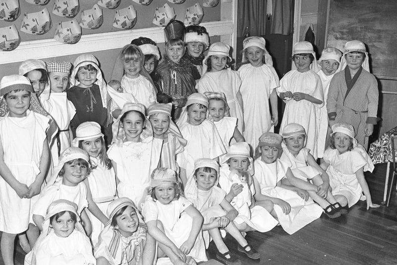 Boldon Infants at Christmas in 1974.