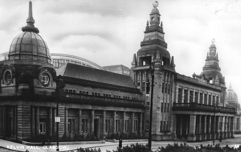 Glasgow's famous Kelvin Hall pictured in 1935. The building hosted many different exhibitions and concerts throughout the years with the likes of Ella Fitzgerald, The Kinks and Elton John performing at the venue back in the day. 