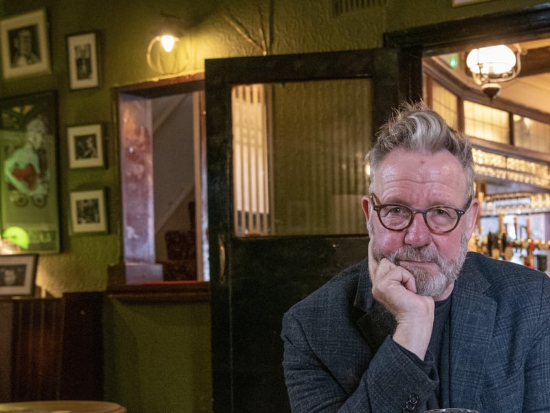 The famous artist Pete McKee, a Sheffielder, was seen by John Longstaff, from Hillsborough, at one of the suites at Sheffield Wednesday's ground. The artist was with Richard Hawley, and John said he was overwhelmed because he likes both of them.