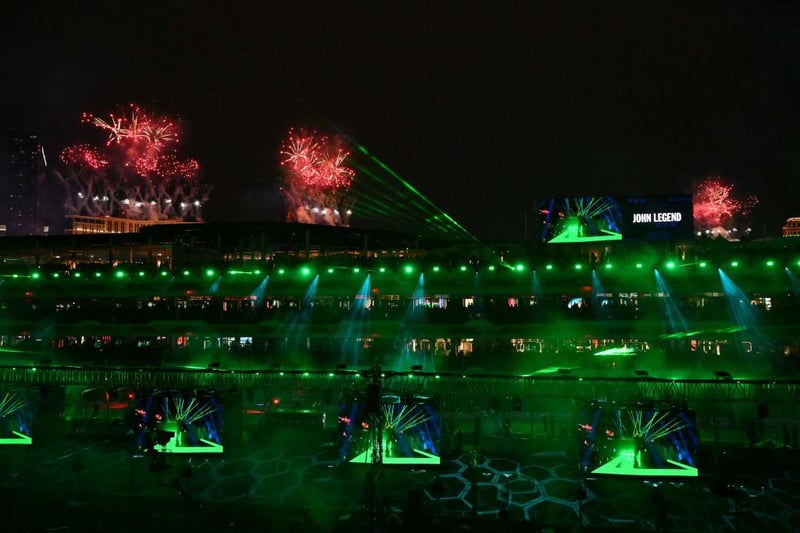 Glitzy F1 opening ceremony sets tone for divisive Las Vegas GP