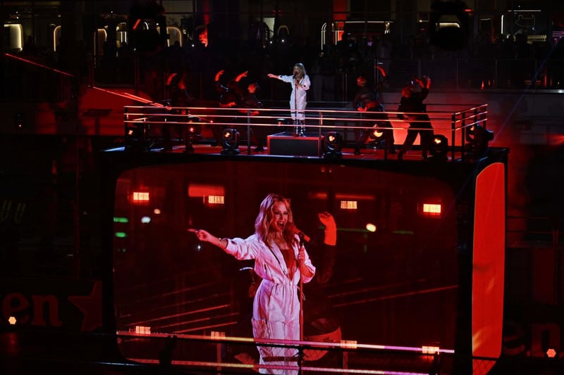 Australian icon Kylie Minogue performed as part of the Opening Ceremony