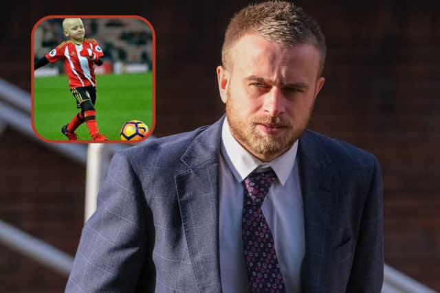 'Callous' and 'disrespectful' Sheffield Wednesday fan, Dale Houghton, who weaponised the tragic demise of much-missed cancer victim Bradley Lowery (inset) has walked away from court with a suspended sentence