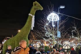 Fox Valley Christmas lights switch on, Stocksbridge, Sheffield. Picture: David Kessen, National World