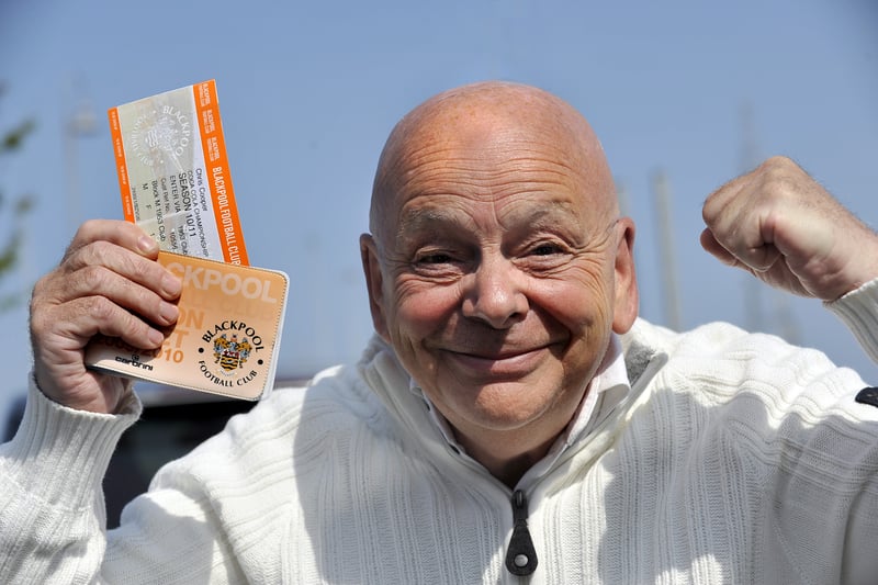 Blackpool fan Chris Cooper was a happy man after his long wait for a Bloomfield Road season ticket for the 2010-11 Premier League season paid off