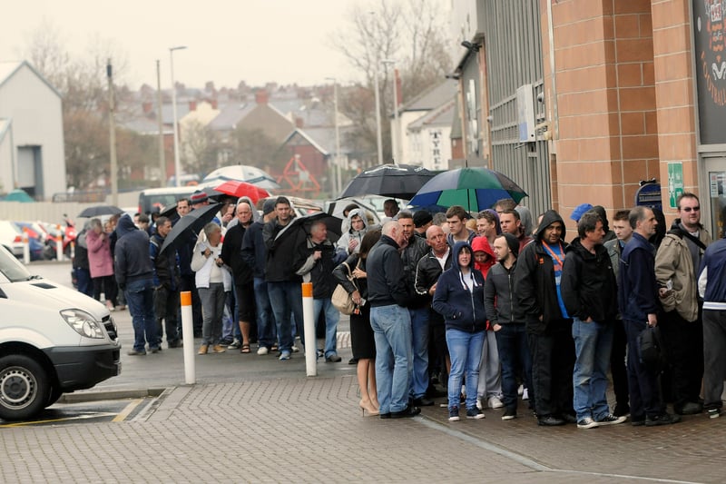 These fans were all hoping to make the trip down to Wigan on the penultimate day of the 2013-14 season.