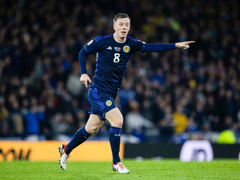 Celtic captain McGregor is an automatic pick under Steve Clarke. The highest ranking midfielder as per FotMob, he is the first to be named in this squad with a ranking of 7.68.
