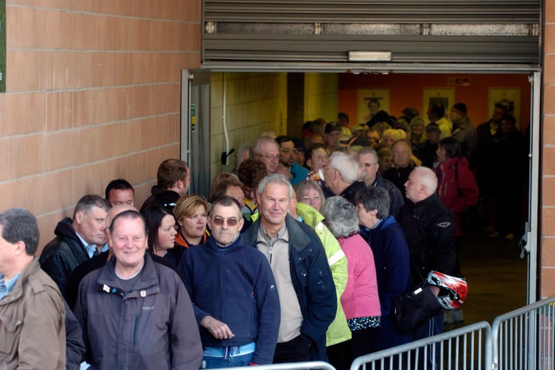 Blackpool fans dreaming of a return to the Premier League as they queue for 2012 Championship play-off semi-final tickets