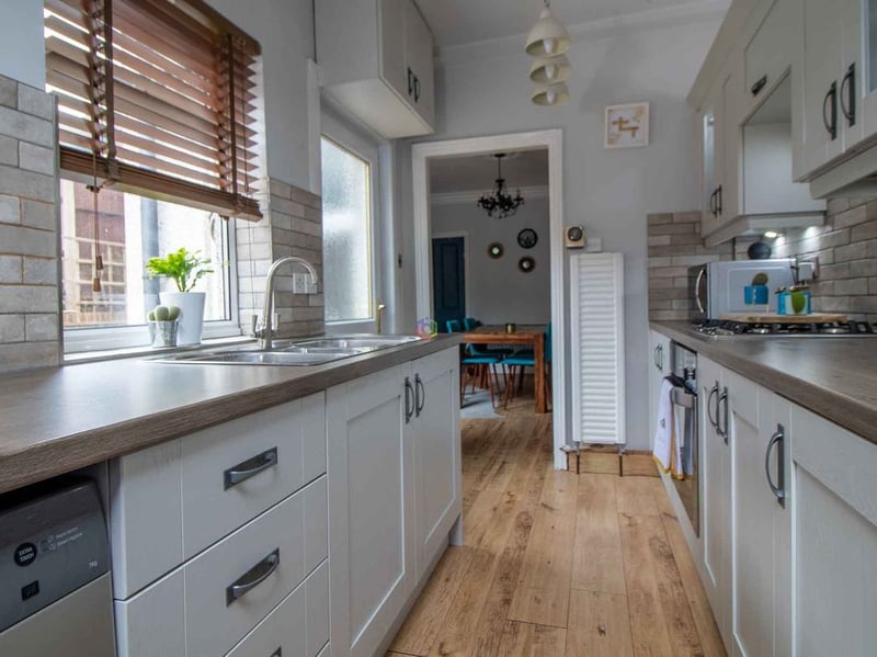 The kitchen is located to the rear of the ground floor. (Photo courtesy of Zoopla)