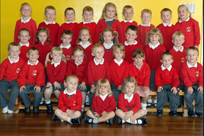 Miss Gilbert's class at Marsden Primary School. Don't they look smart in their new uniforms.