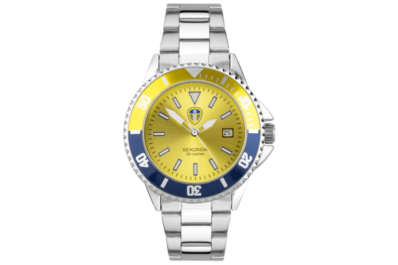 This snazzy watch would make a Leeds United fan look a real bobby dazzler.