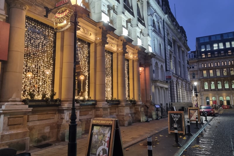 The Old Joint Stock is a stunning and cosy venue that is also home to a theatre with an island bar below a glass-domed roof. The venue's hearty pies and lovely Sunday roasts make it the perfect city centre location for relaxing Christmas drinks and a warm meal