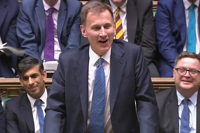 Chancellor Jeremy Hunt is delivering his autumn statement (Credit: House of Commons/UK Parliament/PA Wire)