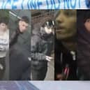 Officers are keen to identify the men in the images as they may be able to assist with enquiries into an incident in Firth Park on November 5, 2023, in which fireworks were reportedly thrown at police officers 