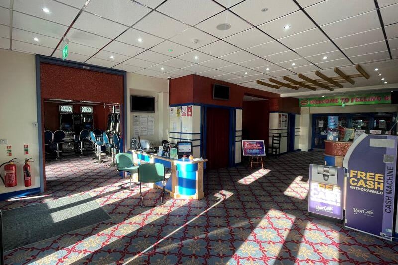 Customers enter a reception area before going through to the main bingo hall.