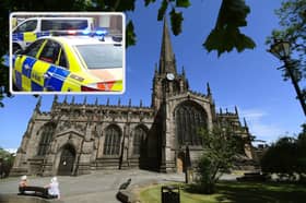 A woman in her 70s was the victim of a 'terrifying' robbery attempt outside Rotherham Minster. Picture: National World