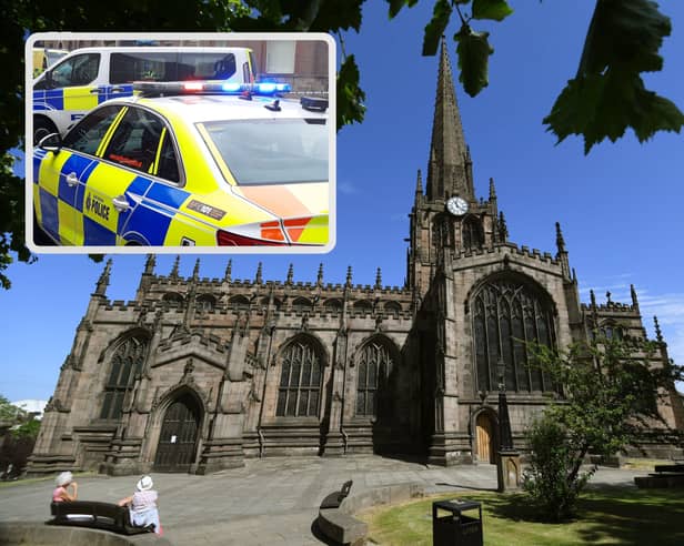 A woman in her 70s was the victim of a 'terrifying' robbery attempt outside Rotherham Minster. Picture: National World
