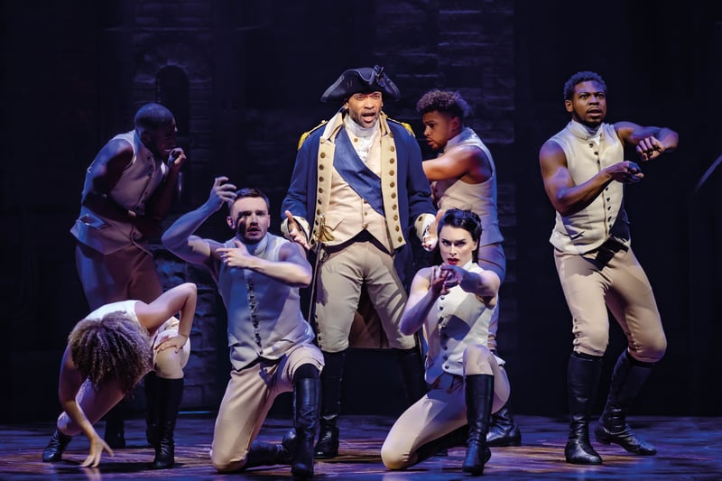 Charles Simmons as George Washington and Company. Photo by Danny Kaan