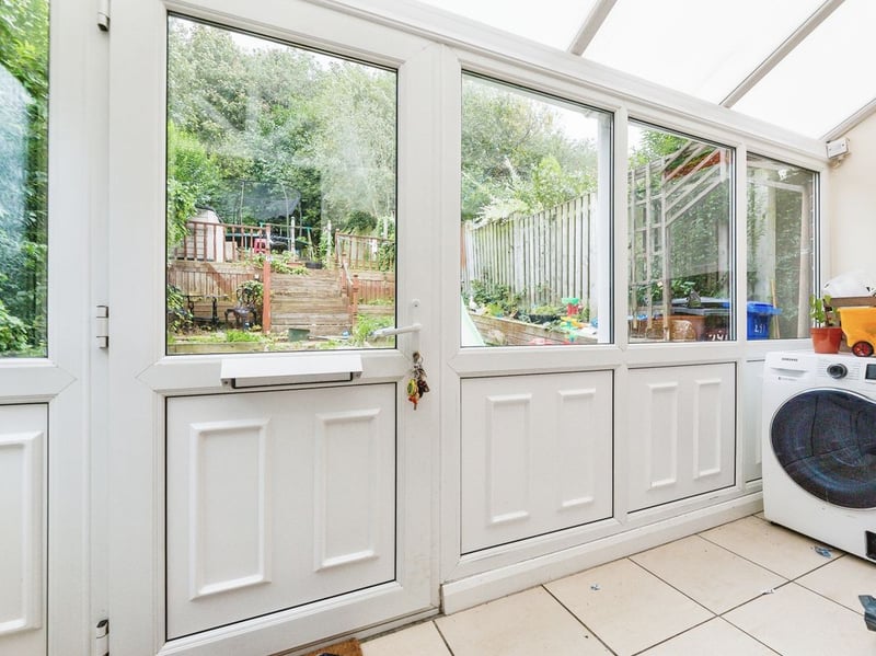 This small, yet useful, conservatory is positioned to the rear of the ground floor, providing access to the garden. (Photo courtesy of Purplebricks)