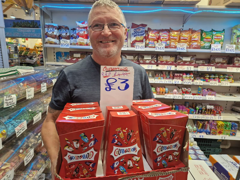 Mark Holmes, from Punch Stores, recommended an end of line, discounted box of chocolates. £3. Picture: David Kessen, National World