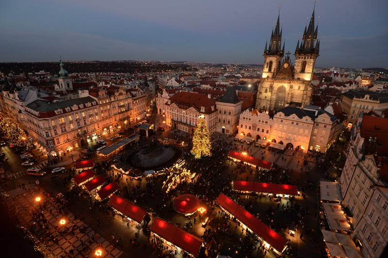 Jet2.com has a flight taking off from LBA at 8.40am on New Year's Eve landing in Prague at 11.55am for just £66.