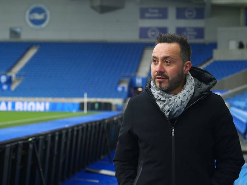 Brighton manager Roberto De Zerbi. The Seagulls travel to face Nottingham Forest on Saturday afternoon.