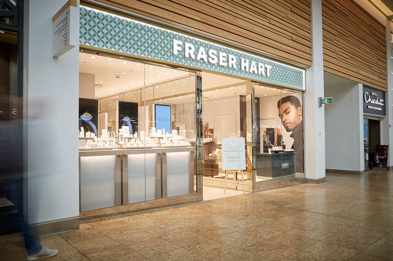 Fraser Hart opened on Upper High Street in October selling brands including Longines, Rado, Tissot, Oris, Seiko, and Hugo Boss.
It is one of 27 stores selling jewellery at the megamall - almost one in 10 - continuing a trend that started in lockdown.