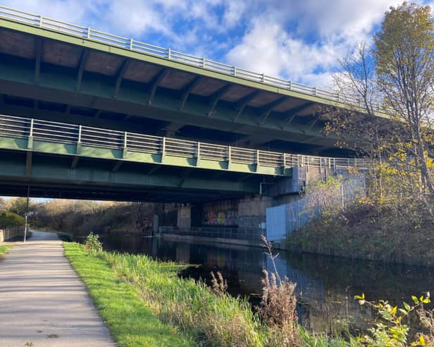 The canal towpath near Tinsley tram stop in Sheffield, where a 'vulnerable' 18-year-old with autism was attacked with a machete. Photo: Marti Stelling
