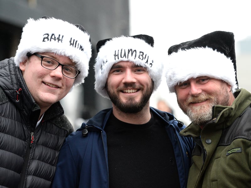 Keeping warm outside an icy St. James' Park