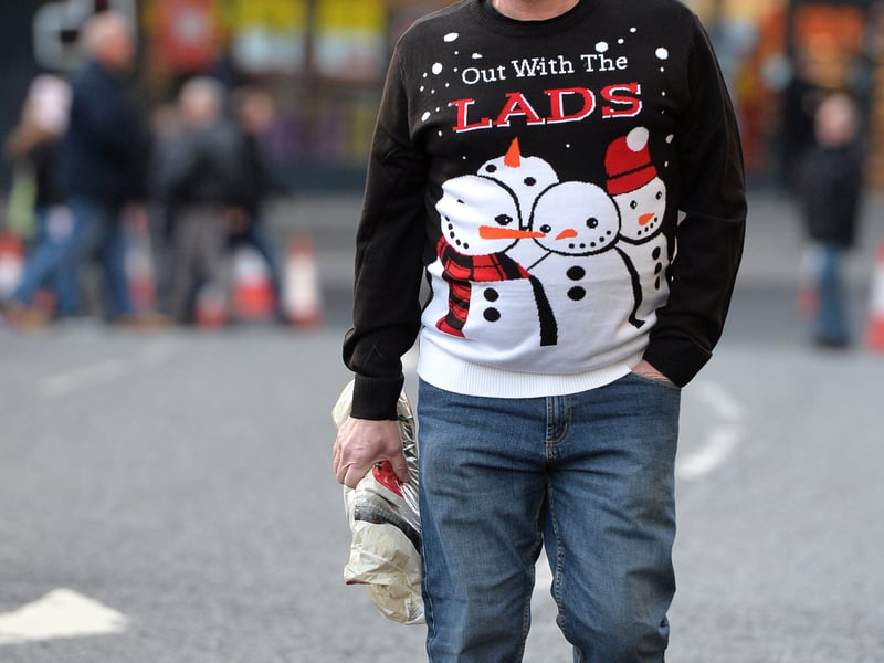 A stunning effort on the Christmas jumper