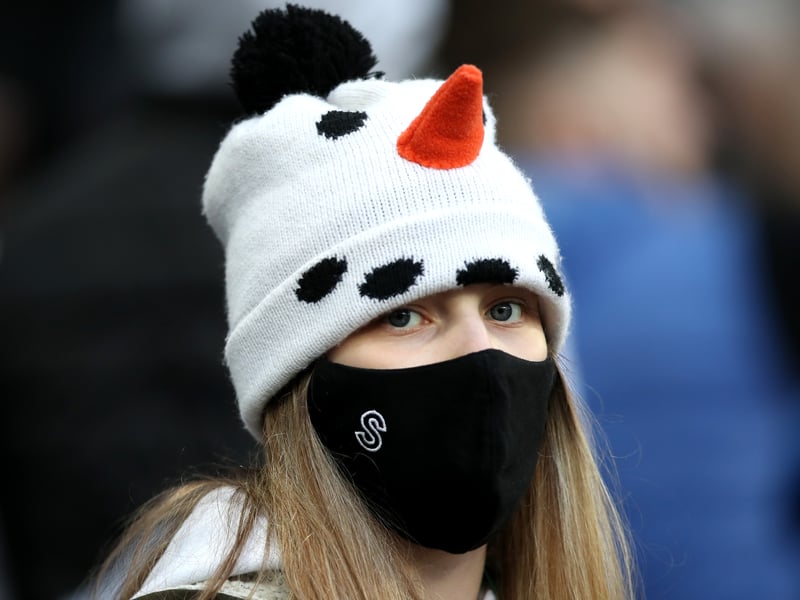 Keeping cosy during Burnley's visit back in 2021