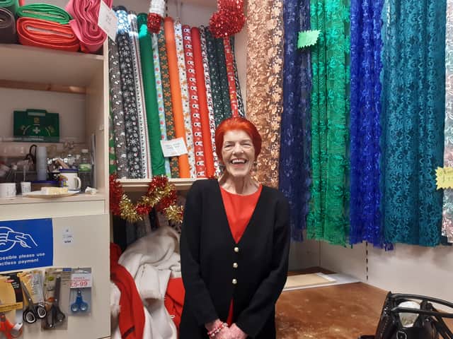 Grace Bolsover, owner of Grace's Fabrics at Moor Market.