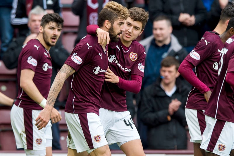 The Hearts sat in second place with Juanma Delgado scoring left, right and centre as the Jambos bounced back from their relegation year. 