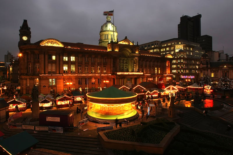 The Christmas market in 2007. The market started in 2001 with 24 stalls and has expanded every year since to become the biggest Christmas market in the UK