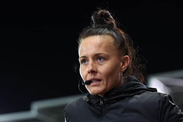 Two teenagers have been arrested over alleged abuse towards referee Rebecca Welch during the Birmingham City v Sheffield Wednesday match. (Photo by George Wood/Getty Images)