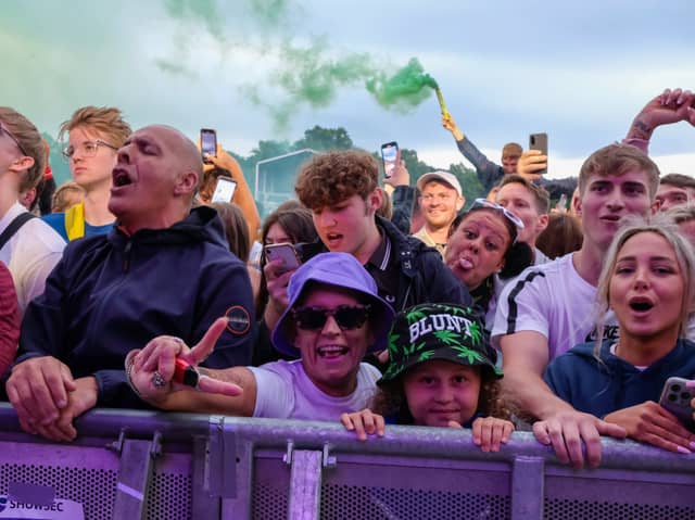 Crowds at the 2023 Tramlines Festival at Hillsborough Park, Sheffield