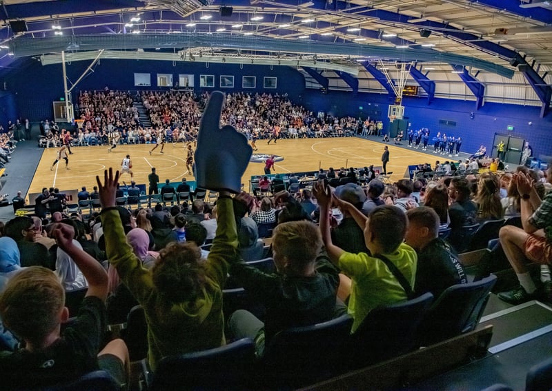 Sheffield Sharks v Newcastle Eagles at the Canon Medical Arena in Sheffield, in October 2023