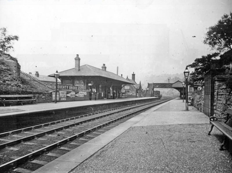Oughtibridge railway station, also known as Oughty Bridge, pictured in 1907